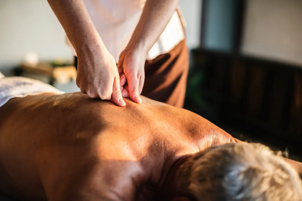 Back massage therapy
